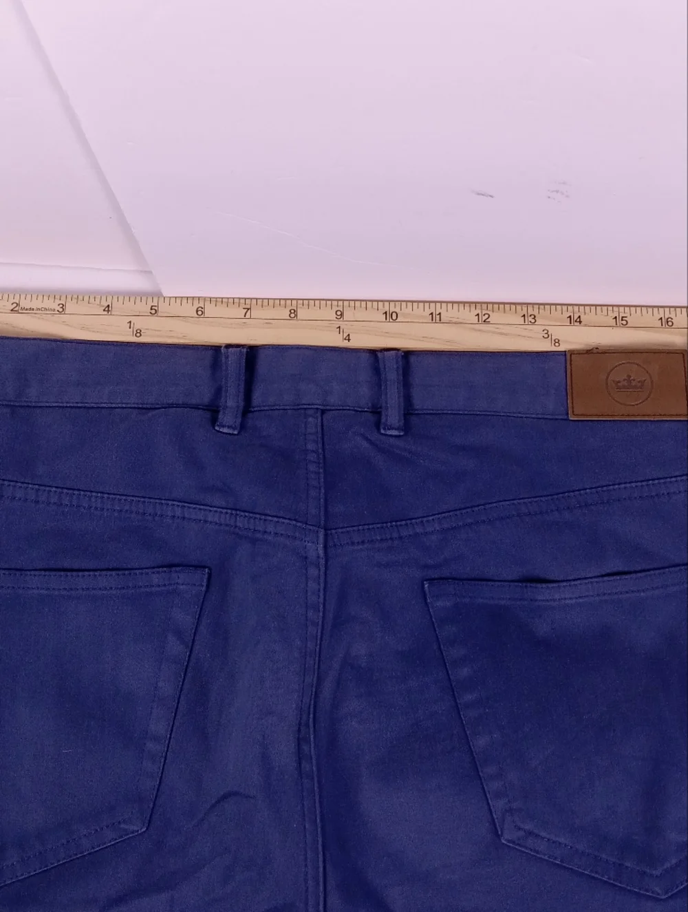 Peter Millar Signature Sateen Five-Pocket Pants Mens Size 34x32 Blue